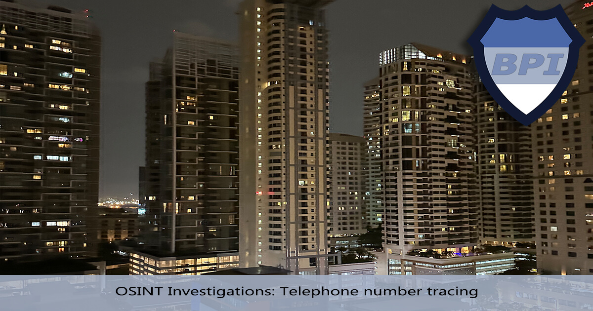 OSINT Investigations: Telephone number tracing