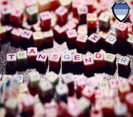 Transgender spelled out with letter blocks