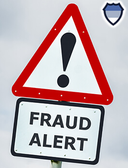 Fraud alert sign