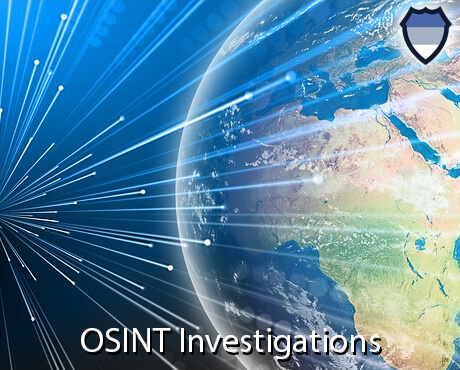 OSINT Investigations (this graphic shows data being transmitted to earth)