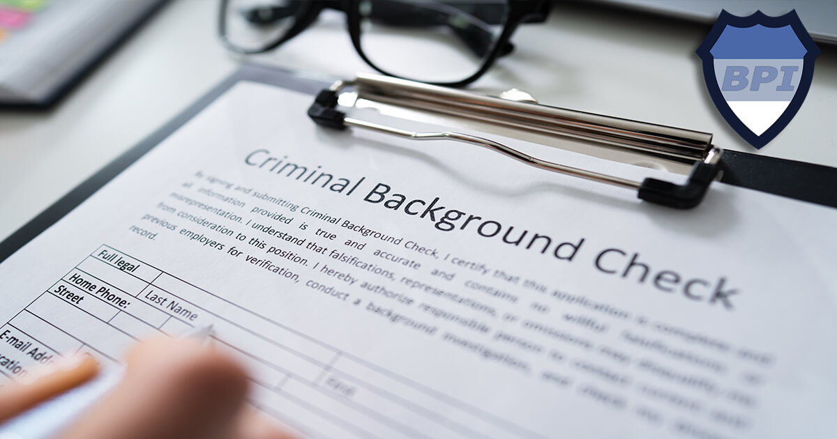 Criminal background checks