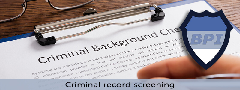 Criminal record checks